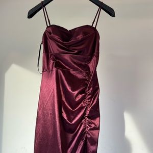 Maroon Windsor Long Dress